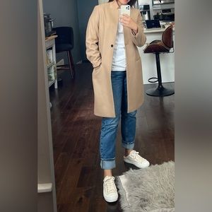 All Saints beige coat